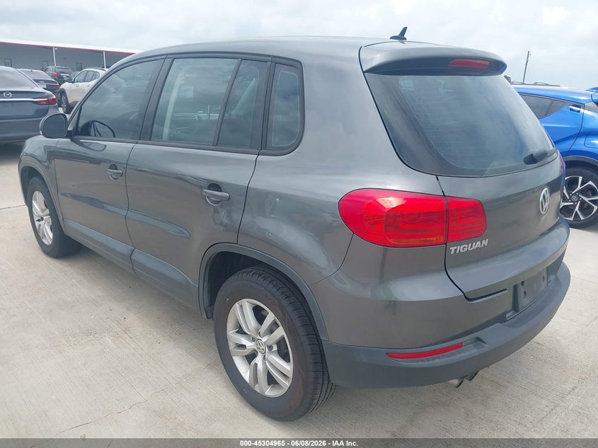 2014 Volkswagen Tiguan VIN WVGAV3AX2EW619444 IAAI salvage auction — HAIL, Salvage Title, sold $825 on 2026-07-10 (photo 3)