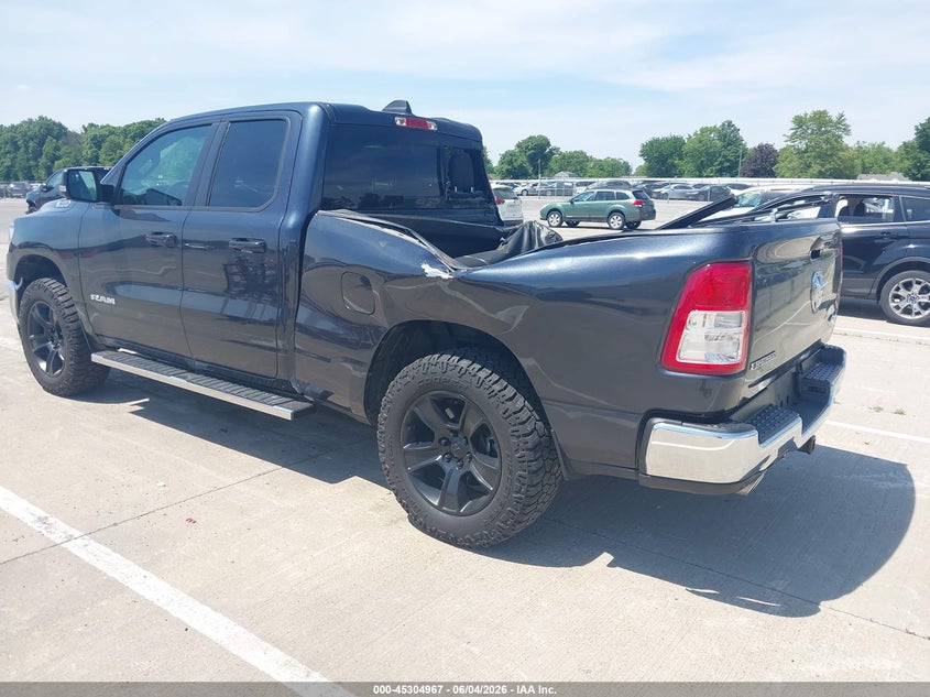 2021 Ram 1500 VIN 1C6SRFBT4MN559608 IAAI salvage auction — RIGHT REAR, Salvage (Indiana), sold $10,800 on 2026-08-04 (photo 3)