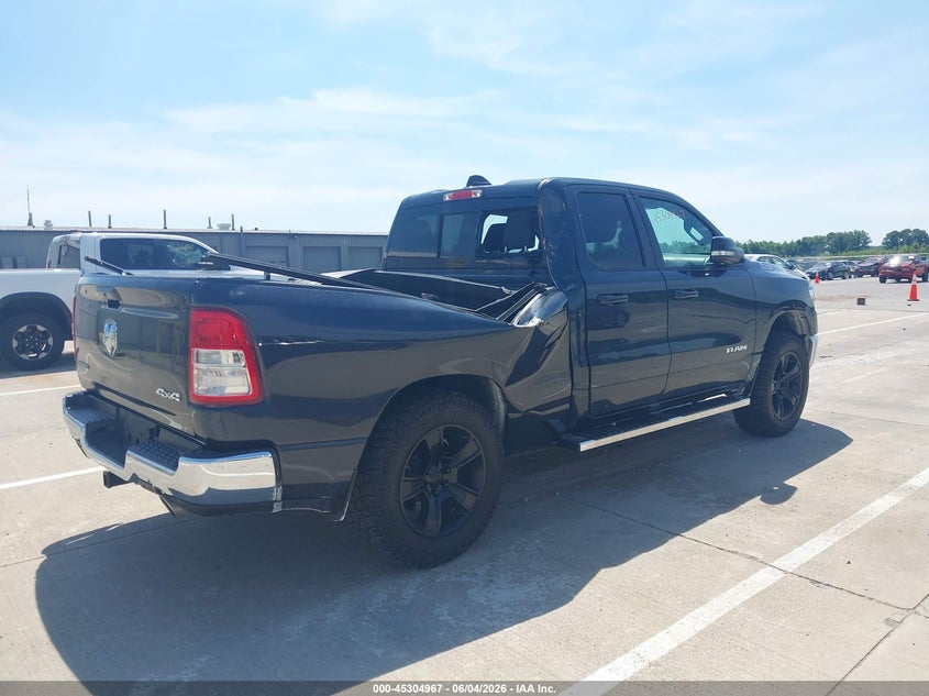2021 Ram 1500 VIN 1C6SRFBT4MN559608 IAAI salvage auction — RIGHT REAR, Salvage (Indiana), sold $10,800 on 2026-08-04 (photo 4)