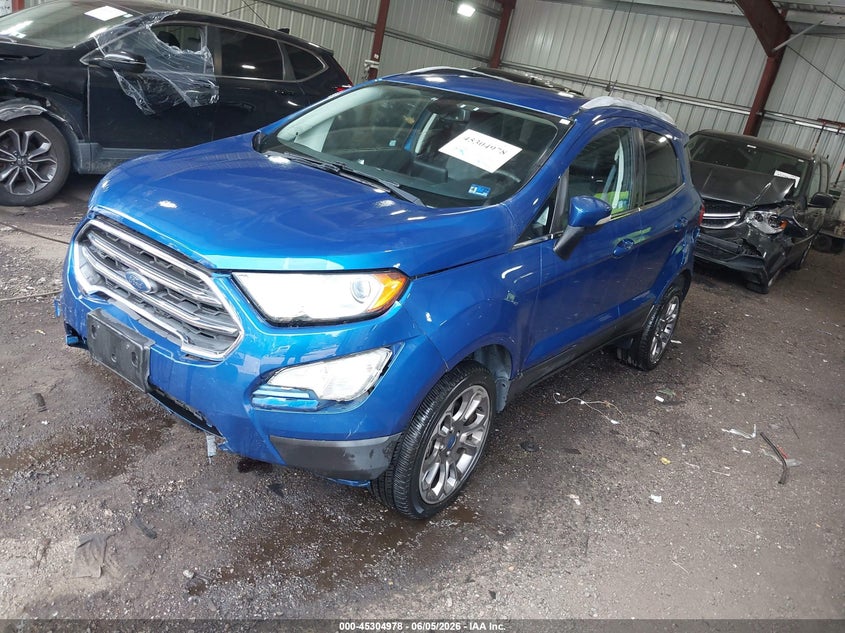 2018 Ford Ecosport VIN MAJ6P1WC4JC182398 IAAI salvage auction — FRONT END, Salvage Title, sold $1,100 on 2026-07-23 (photo 2)