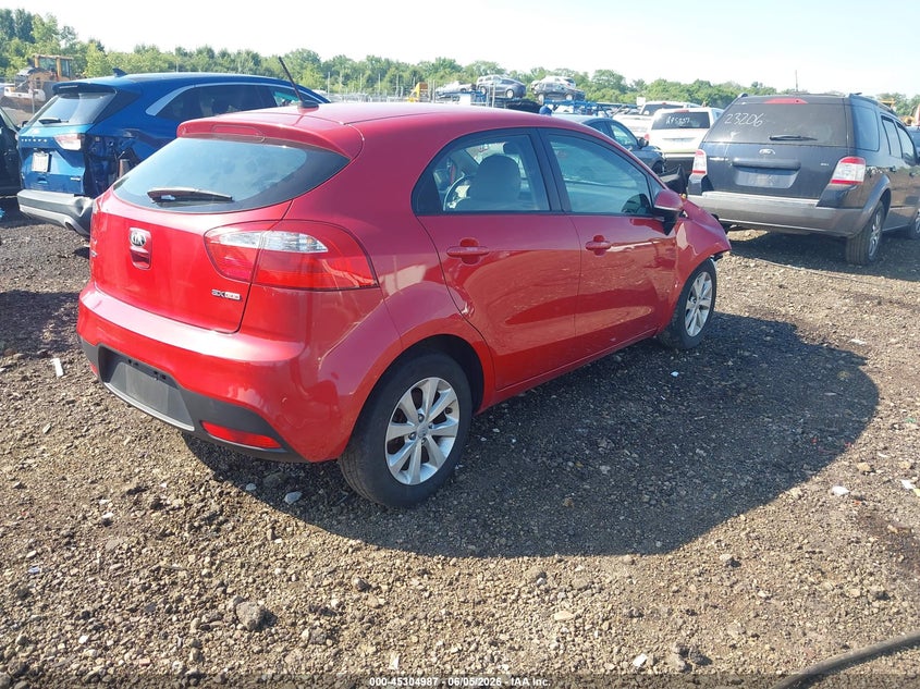 2014 Kia Rio VIN KNADN5A32E6334511 IAAI salvage auction — FRONT END, Salvage Title, sold $350 on 2026-07-08 (photo 4)