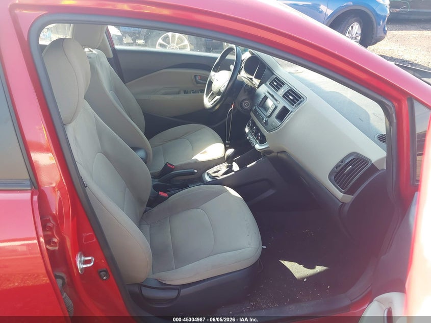 2014 Kia Rio VIN KNADN5A32E6334511 IAAI salvage auction — FRONT END, Salvage Title, sold $350 on 2026-07-08 (photo 5)