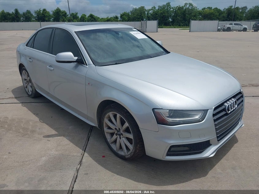 2014 Audi A4 VIN WAUAFAFL3EN029557 IAAI salvage auction — UNKNOWN, Original (Texas), sold $925 on 2026-07-10 (photo 1)