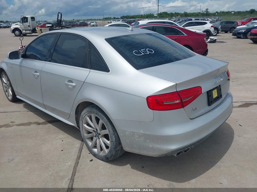 2014 Audi A4 VIN WAUAFAFL3EN029557 IAAI salvage auction — UNKNOWN, Original (Texas), sold $925 on 2026-07-10 (photo 3)
