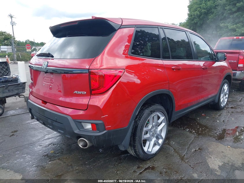 2024 Honda Passport VIN 5FNYF8H53RB006907 IAAI salvage auction — SIDE, Salvage (North Carolina), sold $10,000 on 2026-07-30 (photo 4)