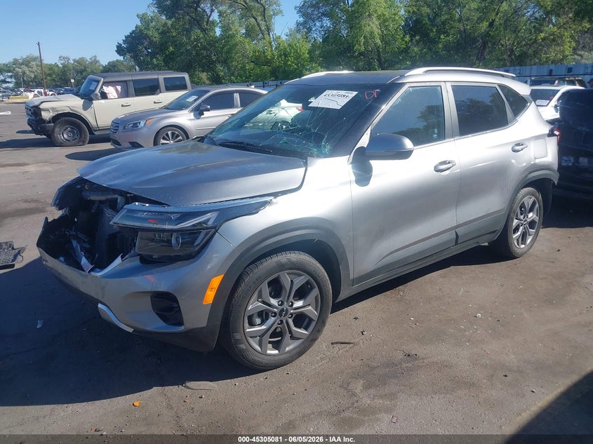 2024 Kia Seltos VIN KNDEU2AA6R7505140 IAAI salvage auction — FRONT & REAR, Salvage Title, sold $3,000 on 2026-07-30 (photo 2)