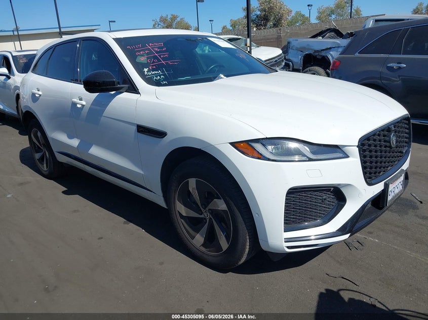 2024 Jaguar F-pace VIN SADCT2EX4RA741611 IAAI salvage auction — REAR END, Salvage Title, sold $13,500 on 2026-07-24 (photo 1)