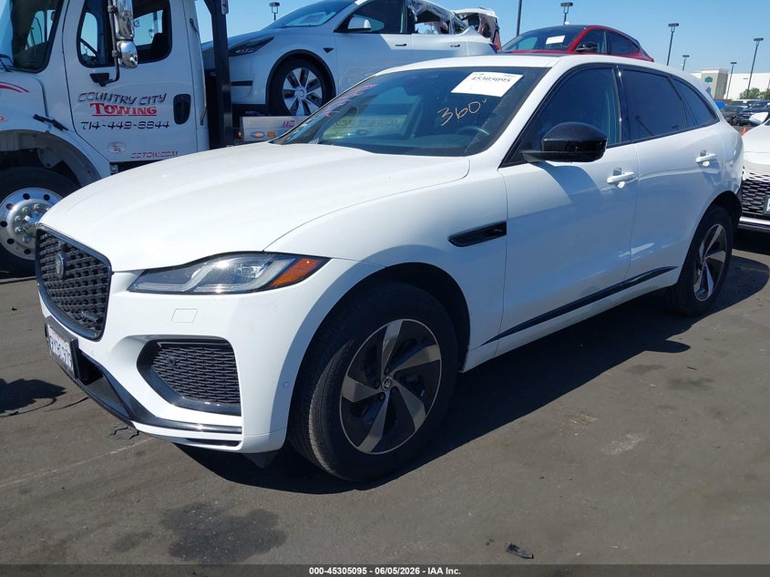 2024 Jaguar F-pace VIN SADCT2EX4RA741611 IAAI salvage auction — REAR END, Salvage Title, sold $13,500 on 2026-07-24 (photo 2)