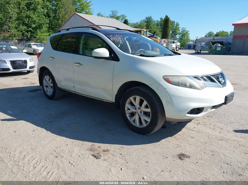 2011 Nissan Murano VIN JN8AZ1MW6BW169930 IAAI salvage auction — NORMAL WEAR, Original (Maine), sold $275 on 2026-07-06 (photo 1)