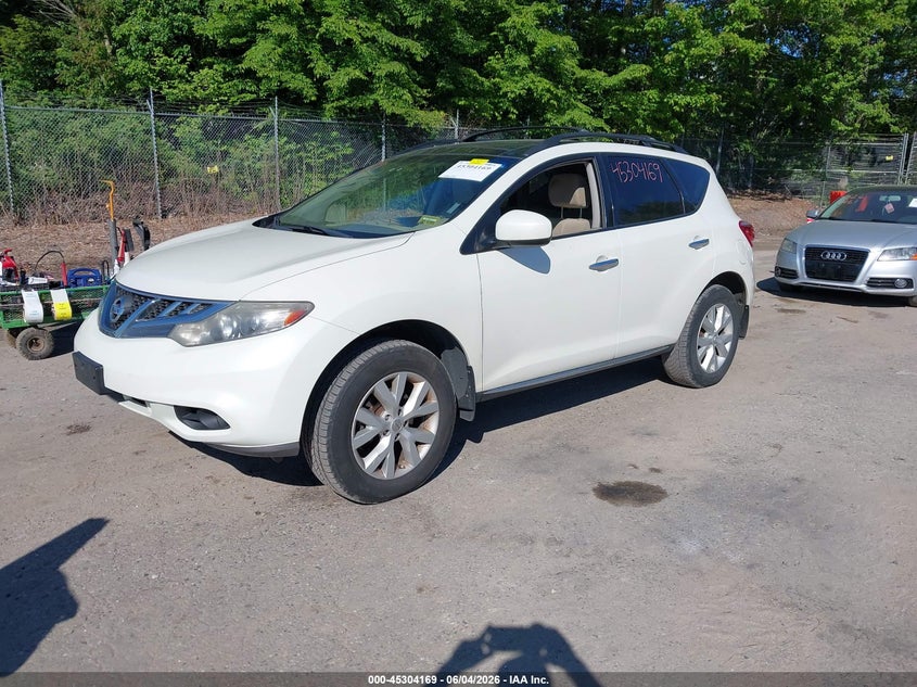 2011 Nissan Murano VIN JN8AZ1MW6BW169930 IAAI salvage auction — NORMAL WEAR, Original (Maine), sold $275 on 2026-07-06 (photo 2)