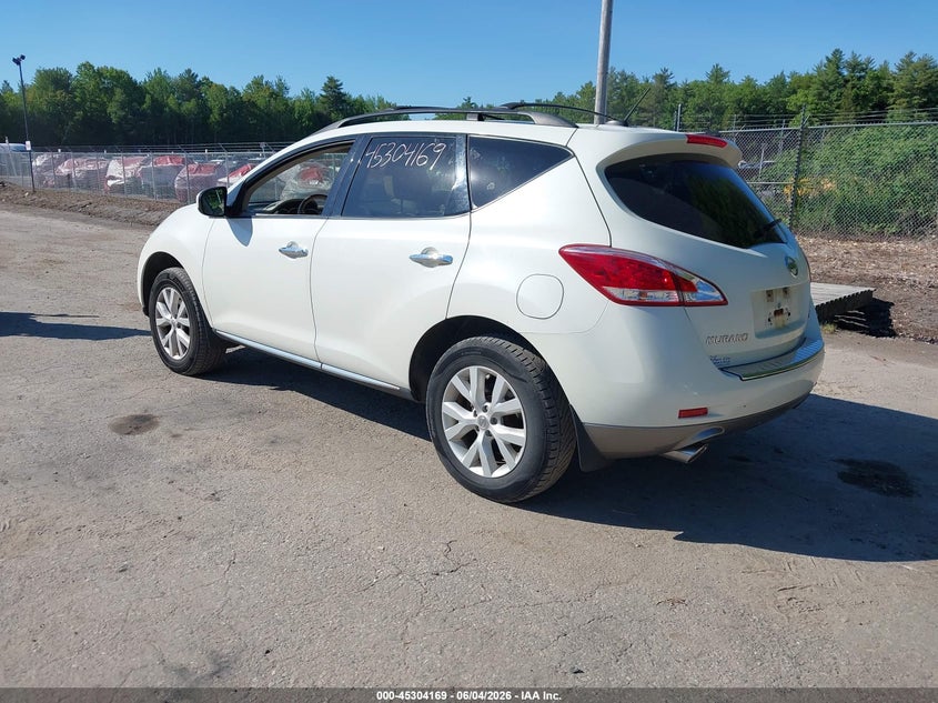 2011 Nissan Murano VIN JN8AZ1MW6BW169930 IAAI salvage auction — NORMAL WEAR, Original (Maine), sold $275 on 2026-07-06 (photo 3)