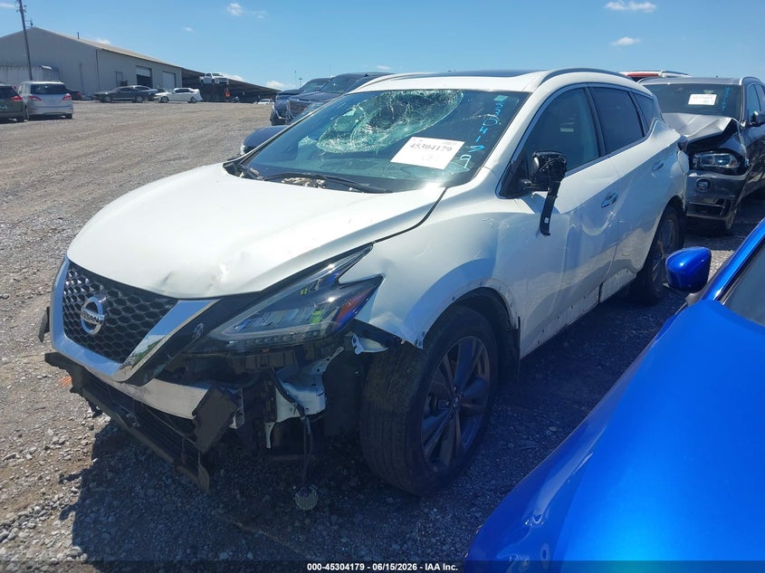2021 Nissan Murano VIN 5N1AZ2DS1MC103042 IAAI salvage auction — FRONT END, Salvage (Tennessee), sold $3,100 on 2026-07-09 (photo 2)