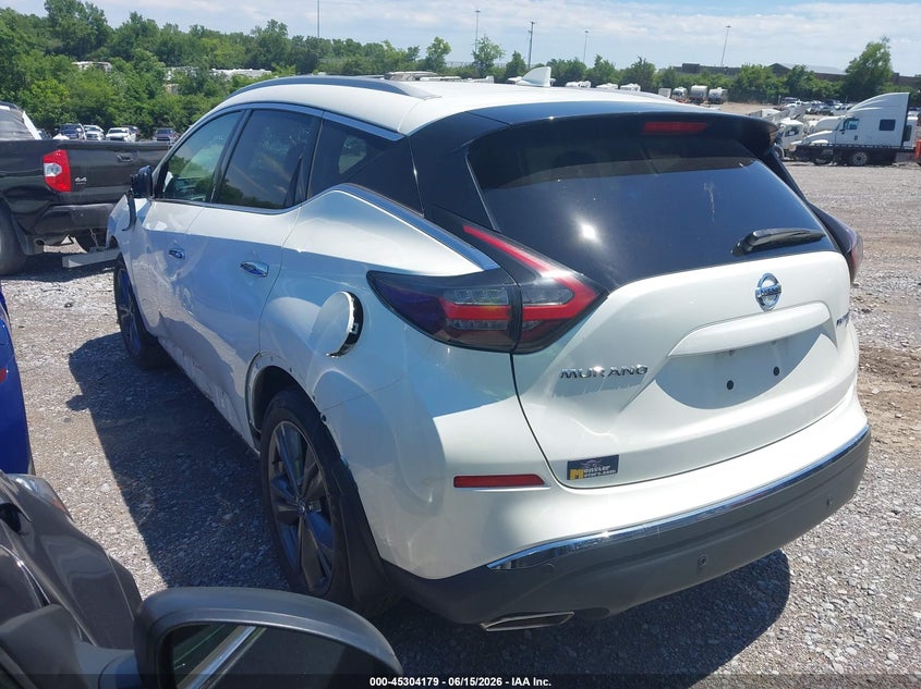 2021 Nissan Murano VIN 5N1AZ2DS1MC103042 IAAI salvage auction — FRONT END, Salvage (Tennessee), sold $3,100 on 2026-07-09 (photo 3)