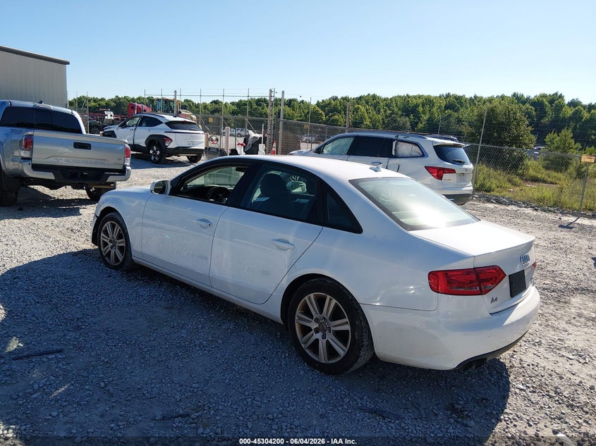 2010 Audi A4 VIN WAUBFAFL9AN059645 IAAI salvage auction — NORMAL WEAR, Clear (Alabama), sold $400 on 2026-07-20 (photo 3)