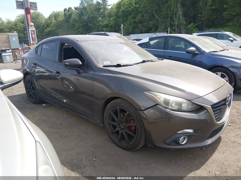 2014 Mazda 3 VIN JM1BM1U75E1145076 IAAI salvage auction — LEFT SIDE, Salvage Title, sold $725 on 2026-07-21 (photo 1)