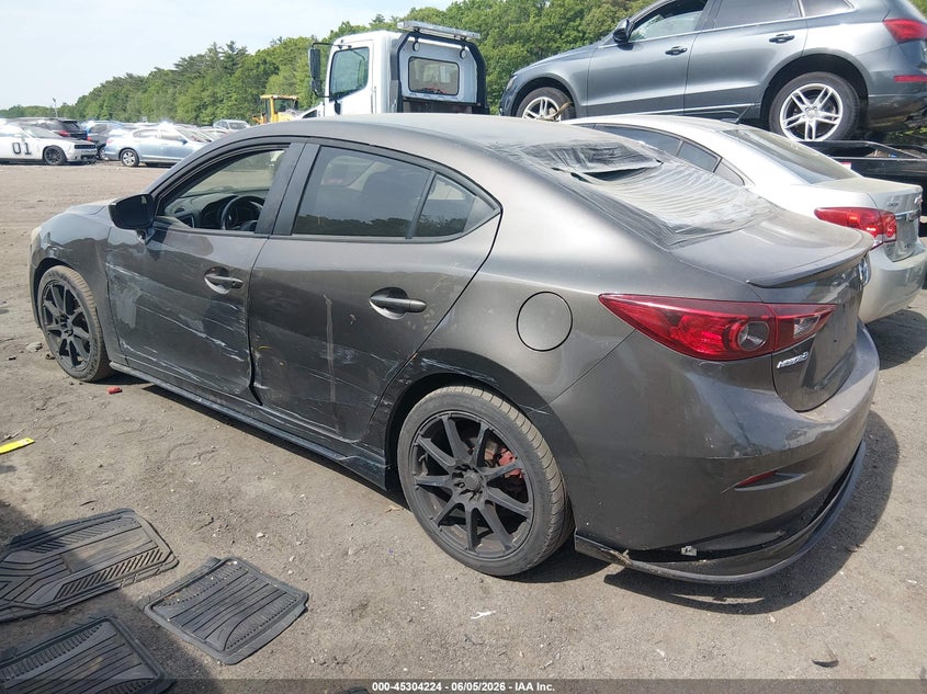 2014 Mazda 3 VIN JM1BM1U75E1145076 IAAI salvage auction — LEFT SIDE, Salvage Title, sold $725 on 2026-07-21 (photo 3)