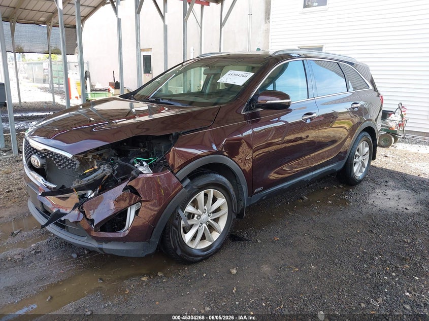 2016 Kia Sorento VIN 5XYPGDA39GG016566 IAAI salvage auction — LEFT FRONT, Salvage Title, sold $1,900 on 2026-07-27 (photo 2)