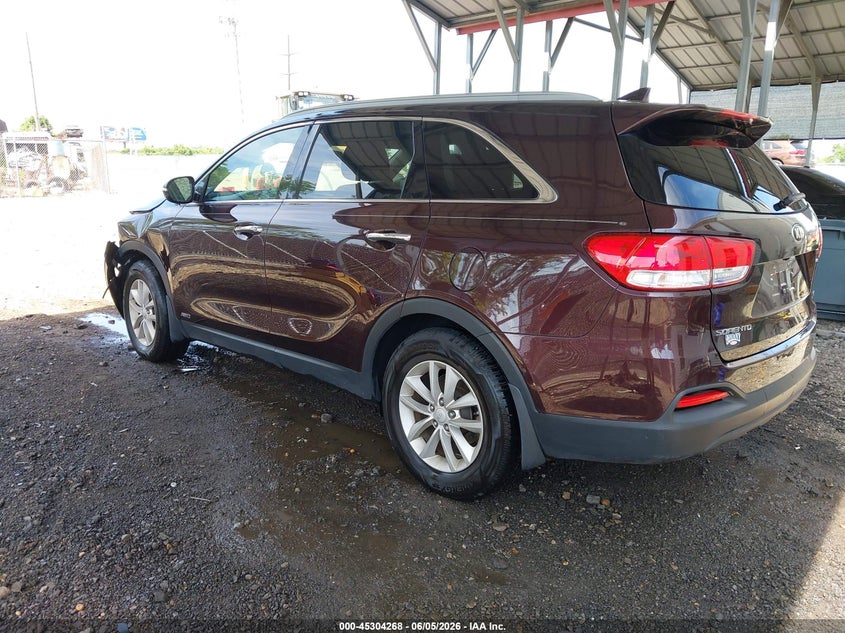 2016 Kia Sorento VIN 5XYPGDA39GG016566 IAAI salvage auction — LEFT FRONT, Salvage Title, sold $1,900 on 2026-07-27 (photo 3)