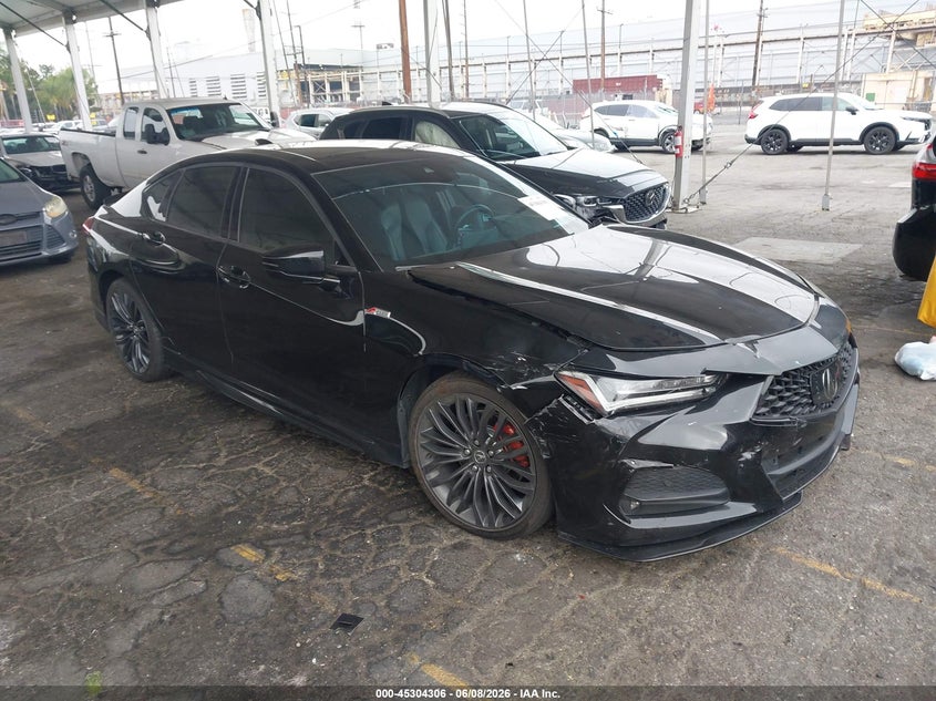 2023 Acura Tlx VIN 19UUB6F53PA002493 IAAI salvage auction — RIGHT FRONT, Salvage Title, sold $13,500 on 2026-08-01 (photo 1)