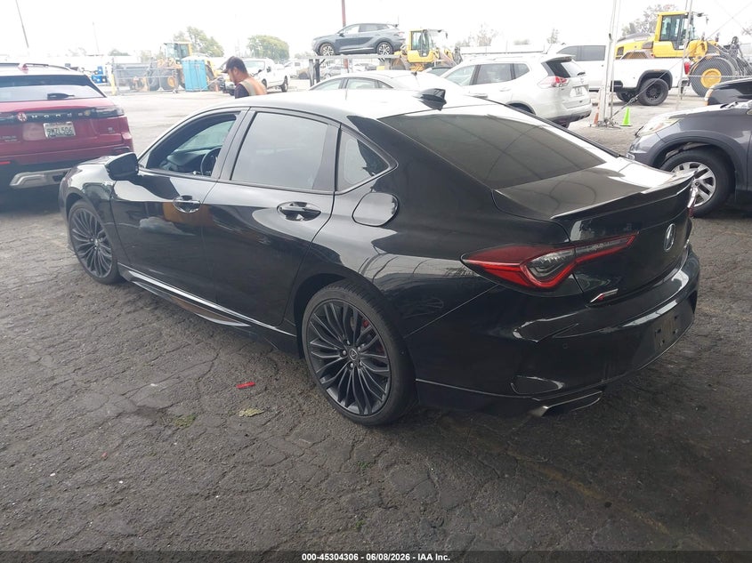2023 Acura Tlx VIN 19UUB6F53PA002493 IAAI salvage auction — RIGHT FRONT, Salvage Title, sold $13,500 on 2026-08-01 (photo 3)