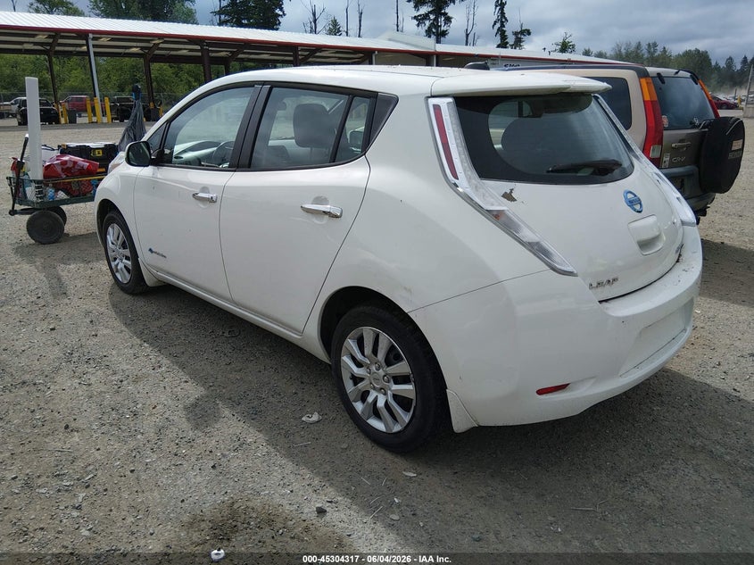 2013 Nissan Leaf VIN 1N4AZ0CPXDC400824 IAAI salvage auction — NORMAL WEAR, Clear (Washington), sold $600 on 2026-07-08 (photo 3)