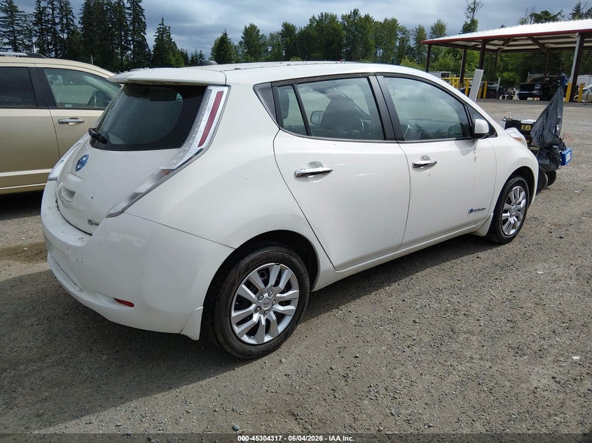 2013 Nissan Leaf VIN 1N4AZ0CPXDC400824 IAAI salvage auction — NORMAL WEAR, Clear (Washington), sold $600 on 2026-07-08 (photo 4)