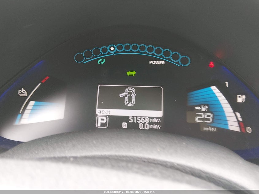2013 Nissan Leaf VIN 1N4AZ0CPXDC400824 IAAI salvage auction — NORMAL WEAR, Clear (Washington), sold $600 on 2026-07-08 (photo 7)