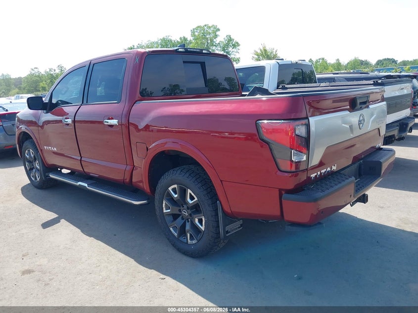 2023 Nissan TITAN VIN 1N6AA1ED3PN106990 IAAI salvage auction — HAIL, Salvage Title, sold $16,400 on 2026-07-14 (photo 3)