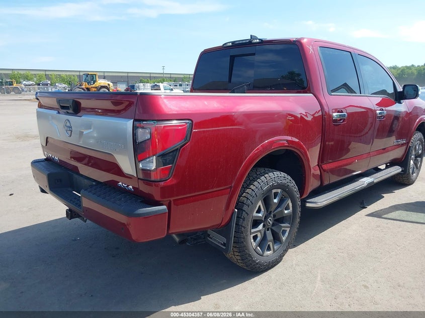 2023 Nissan TITAN VIN 1N6AA1ED3PN106990 IAAI salvage auction — HAIL, Salvage Title, sold $16,400 on 2026-07-14 (photo 4)