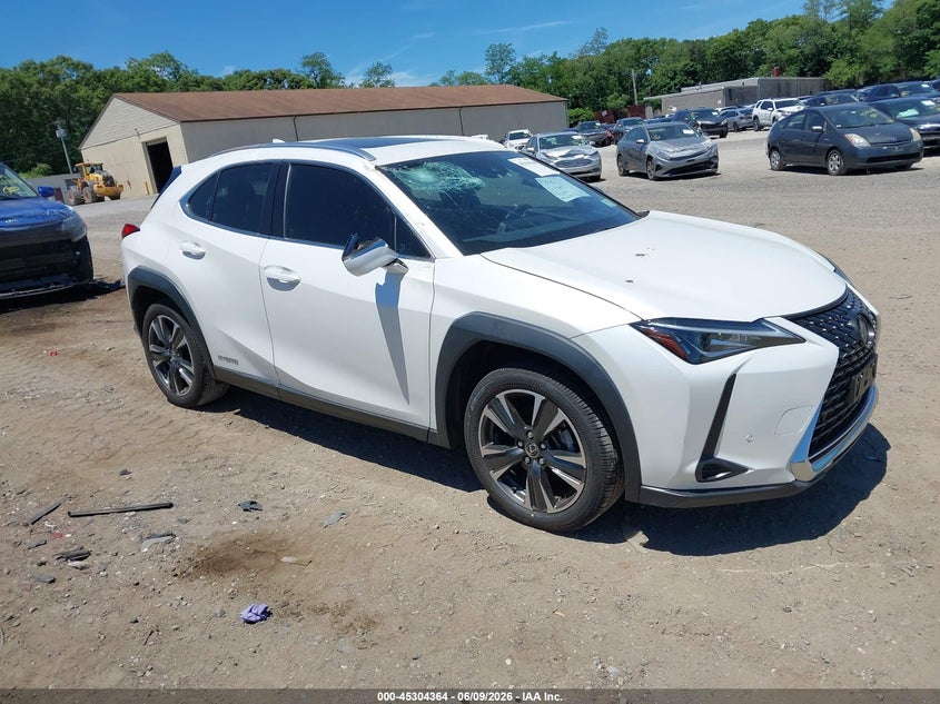 2021 Lexus Ux VIN JTHP9JBH0M2051715 IAAI salvage auction — ROOF, Salvage Title, sold $12,350 on 2026-07-14 (photo 1)