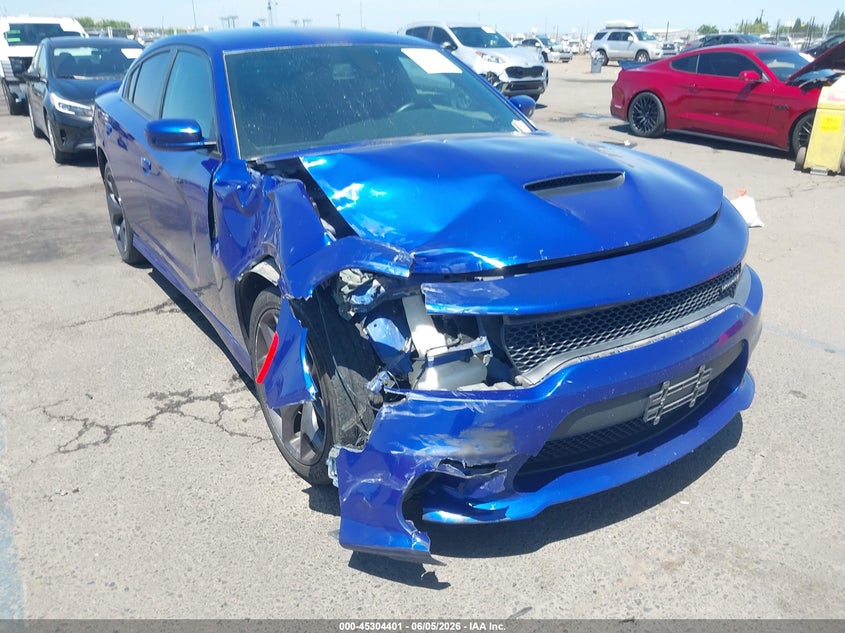 2019 Dodge Charger VIN 2C3CDXHGXKH599231 IAAI salvage auction — RIGHT FRONT, Salvage Title, sold $3,150 on 2026-07-22 (photo 1)