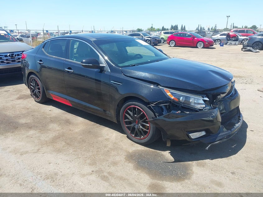 2015 Kia Optima VIN 5XXGN4A70FG382184 IAAI salvage auction — FRONT END, Salvage Title, sold $975 on 2026-07-22 (photo 1)