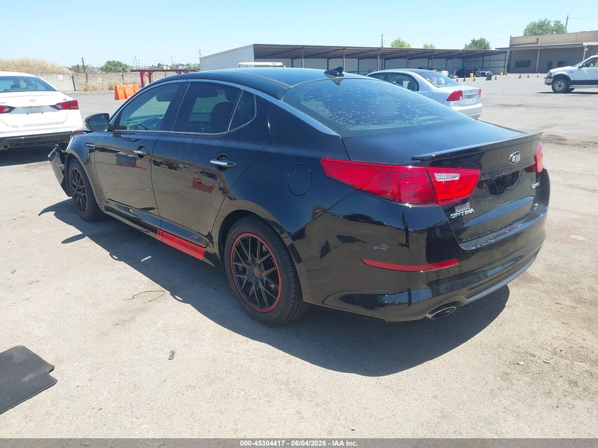 2015 Kia Optima VIN 5XXGN4A70FG382184 IAAI salvage auction — FRONT END, Salvage Title, sold $975 on 2026-07-22 (photo 3)
