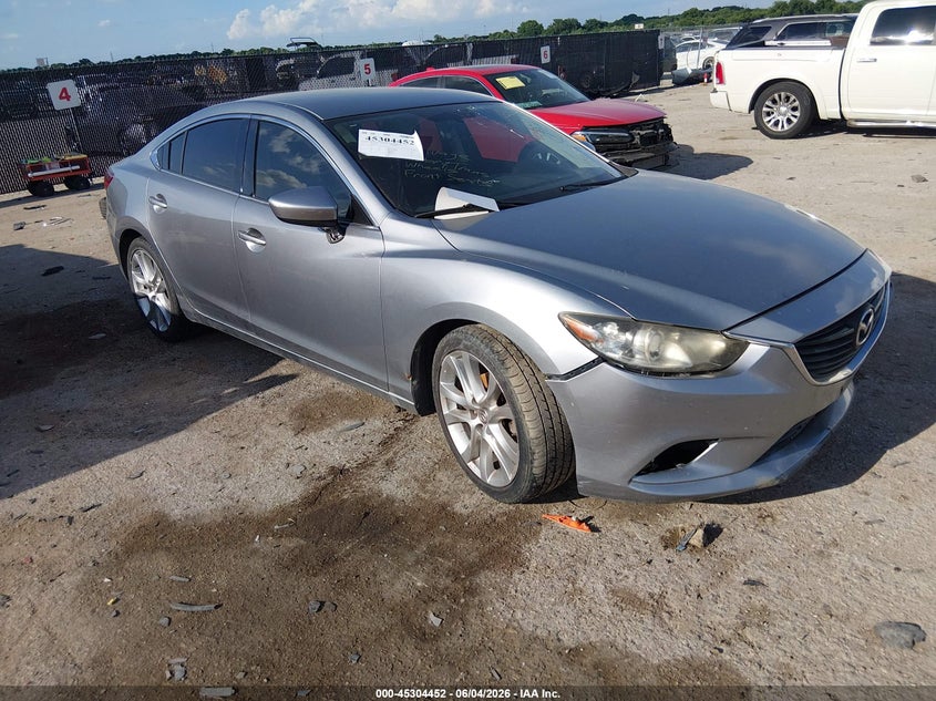 2015 Mazda 6 VIN JM1GJ1V57F1205730 IAAI salvage auction — LEFT SIDE, Salvage (Texas), sold $1,225 on 2026-07-28 (photo 1)