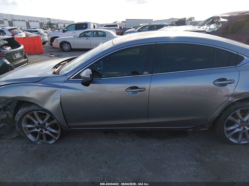 2015 Mazda 6 VIN JM1GJ1V57F1205730 IAAI salvage auction — LEFT SIDE, Salvage (Texas), sold $1,225 on 2026-07-28 (photo 6)