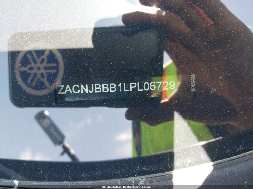 2020 Jeep Renegade VIN ZACNJBBB1LPL06729 IAAI salvage auction — TRANSMISSION, Salvage Title, sold $2,300 on 2026-07-09 (photo 9)