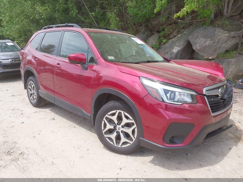 2019 Subaru Forester VIN JF2SKAGC3KH412797 IAAI salvage auction — LEFT FRONT, Salvage (Massachusetts), sold $2,850 on 2026-07-07 (photo 1)