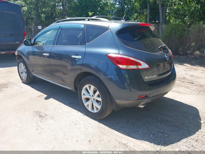 2013 Nissan Murano VIN JN8AZ1MW5DW306181 IAAI salvage auction — FRONT END, Salvage Title, sold $25 on 2026-07-28 (photo 3)