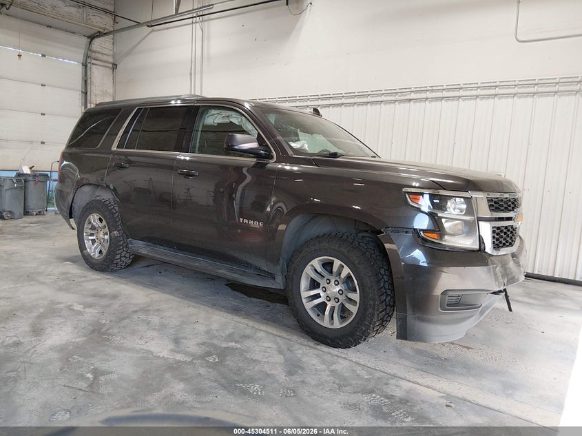 2017 Chevrolet Tahoe VIN 1GNSKAKC8HR196512 IAAI salvage auction — FRONT END, Salvage Title, sold $125 on 2026-07-09 (photo 1)