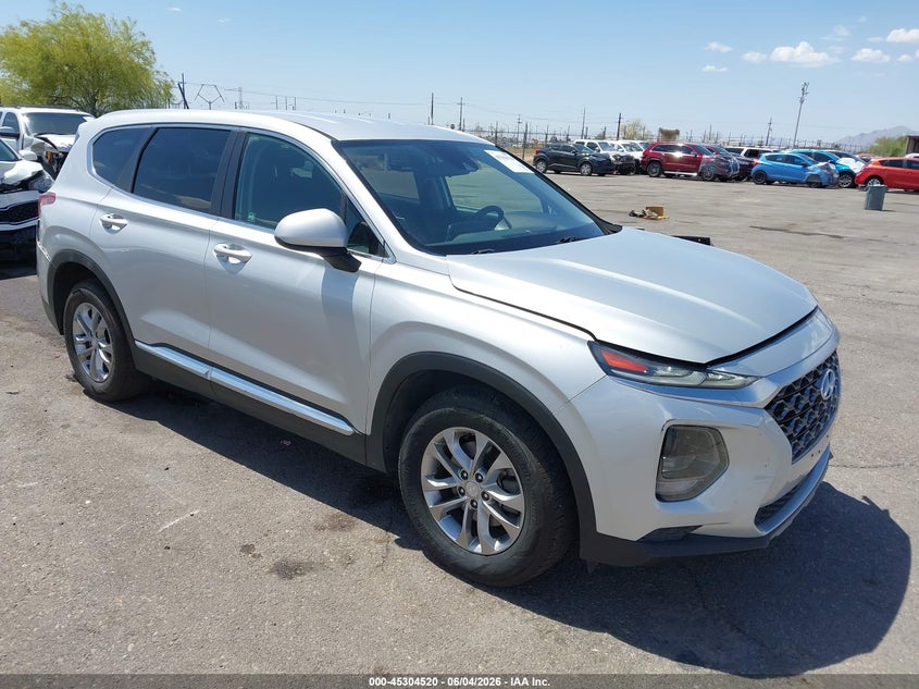 2019 Hyundai Santa fe VIN 5NMS2CAD9KH097577 IAAI salvage auction — LEFT FRONT, Salvage Title, sold $4,300 on 2026-07-09 (photo 1)