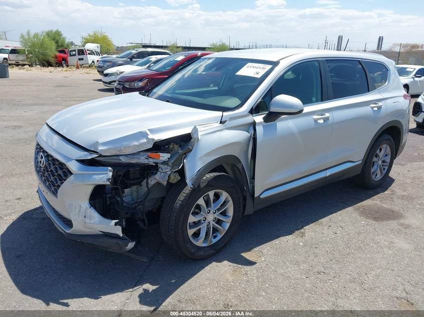 2019 Hyundai Santa fe VIN 5NMS2CAD9KH097577 IAAI salvage auction — LEFT FRONT, Salvage Title, sold $4,300 on 2026-07-09 (photo 2)