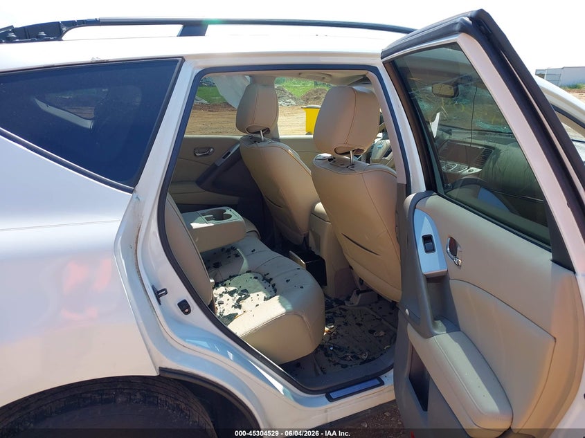 2013 Nissan Murano VIN JN8AZ1MW0DW302359 IAAI salvage auction — HAIL, Salvage Title, sold $500 on 2026-07-13 (photo 8)