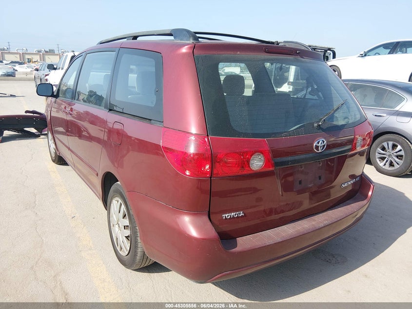 2007 Toyota Sienna VIN 5TDZK23CX7S067716 IAAI salvage auction — FRONT END, Salvage (California), sold $225 on 2026-07-08 (photo 3)