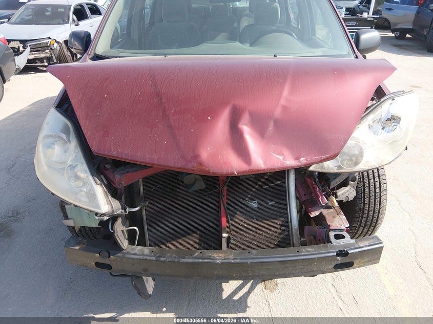 2007 Toyota Sienna VIN 5TDZK23CX7S067716 IAAI salvage auction — FRONT END, Salvage (California), sold $225 on 2026-07-08 (photo 6)