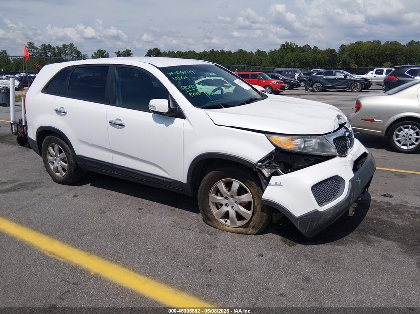 2011 Kia Sorento VIN 5XYKT3A15BG082944 IAAI salvage auction — FRONT END, Salvage (South Carolina), sold $1,250 on 2026-07-22 (photo 1)