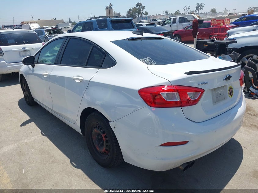 2017 Chevrolet Cruze VIN 1G1BC5SM1H7153172 IAAI salvage auction — RIGHT FRONT, Salvage Title, sold $1,400 on 2026-07-22 (photo 3)