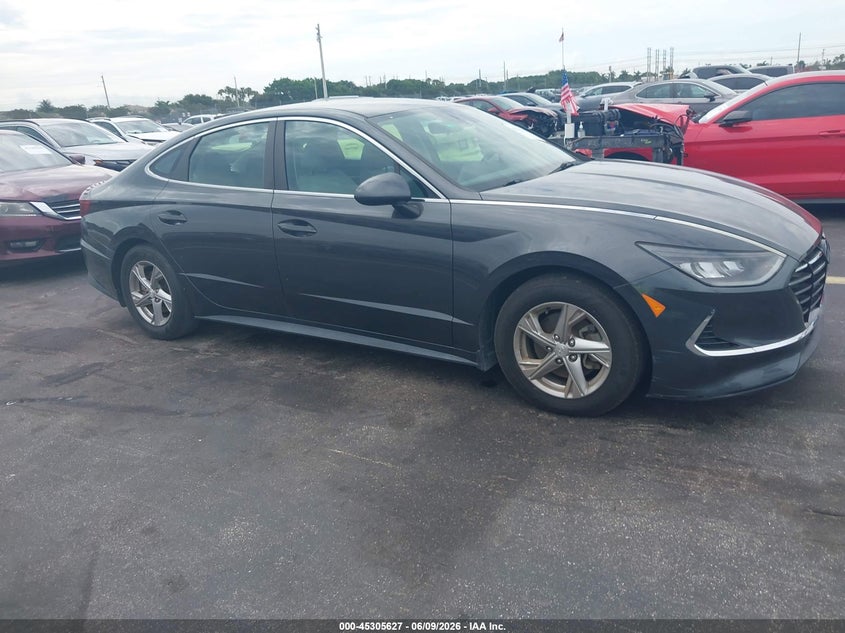 2021 Hyundai Sonata VIN 5NPEG4JA2MH117829 IAAI salvage auction — LEFT REAR, Salvage Title, sold $3,150 on 2026-07-16 (photo 1)