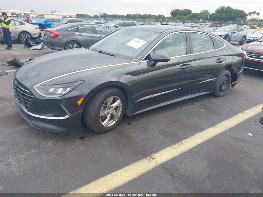 2021 Hyundai Sonata VIN 5NPEG4JA2MH117829 IAAI salvage auction — LEFT REAR, Salvage Title, sold $3,150 on 2026-07-16 (photo 2)