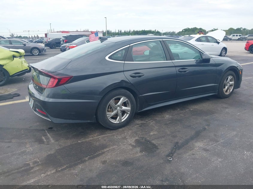 2021 Hyundai Sonata VIN 5NPEG4JA2MH117829 IAAI salvage auction — LEFT REAR, Salvage Title, sold $3,150 on 2026-07-16 (photo 4)