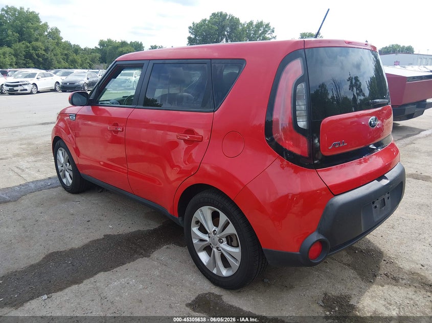 2015 Kia Soul VIN KNDJP3A5XF7767723 IAAI salvage auction — HAIL, Salvage Title, sold $1,025 on 2026-07-15 (photo 3)